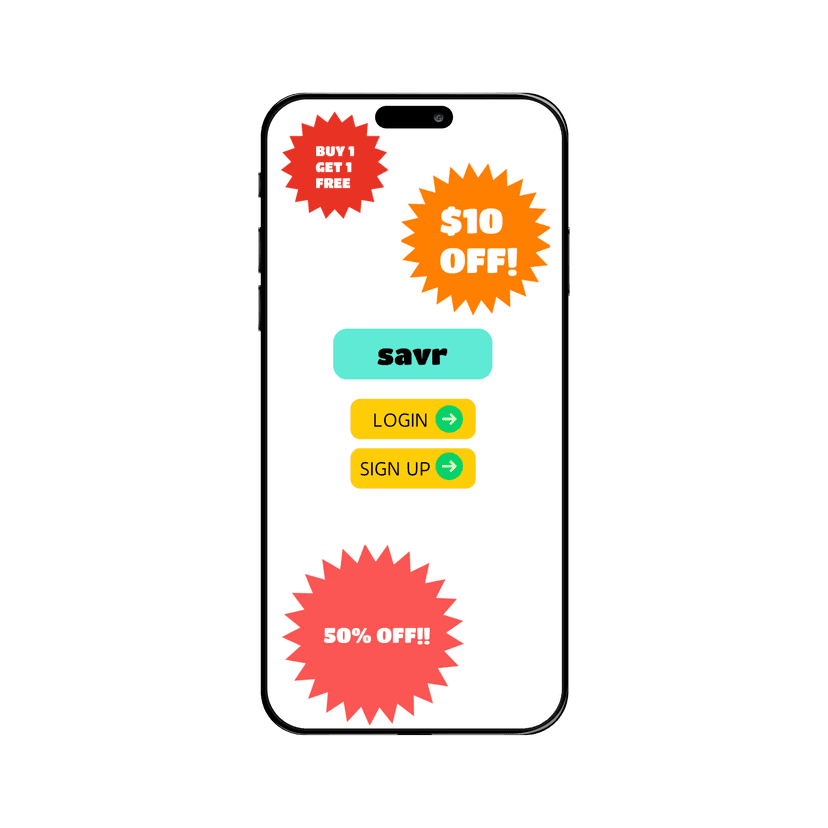 Savr App Mockup